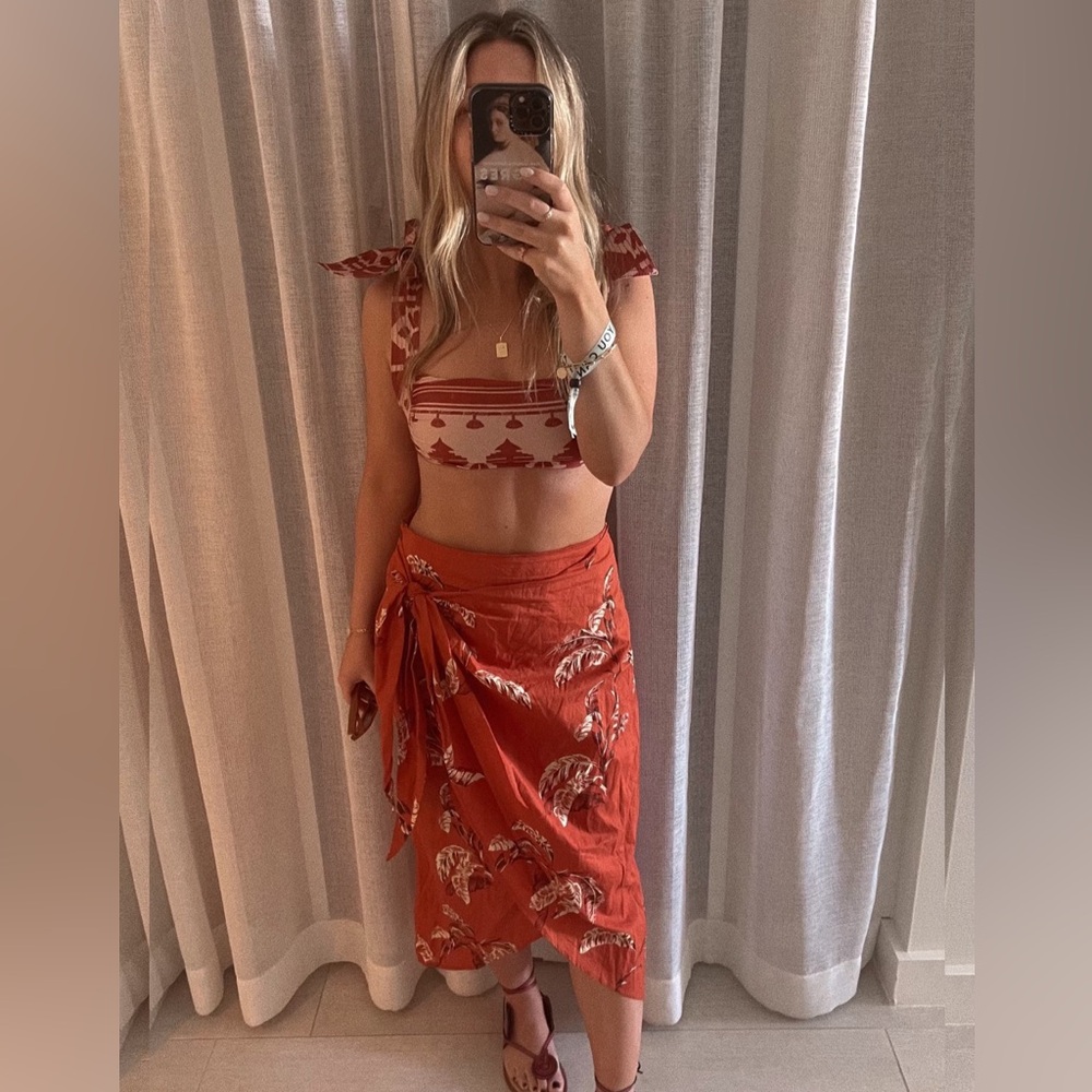 Mango orange skirt
